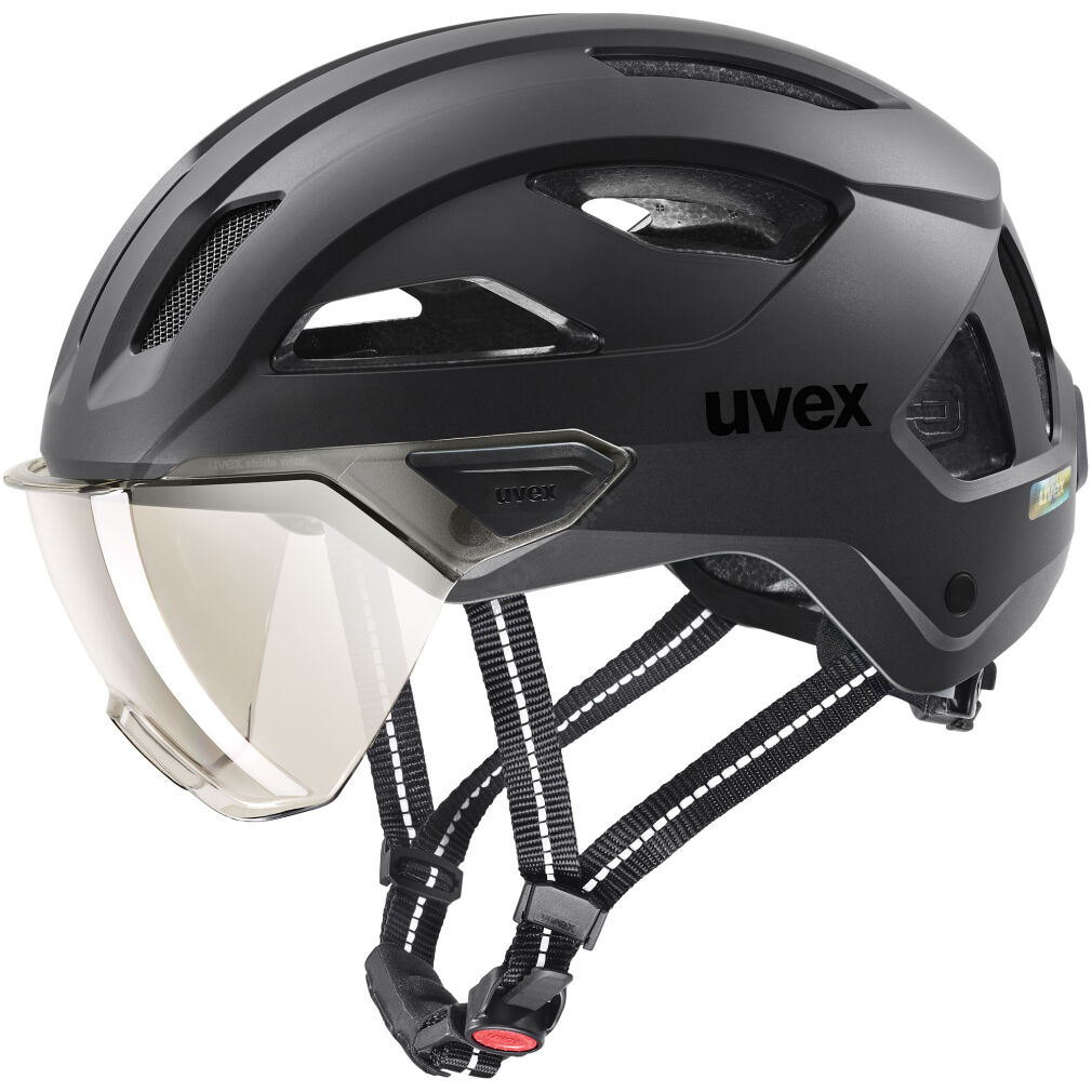 Kask rowerowy UVEX Stride Visor black matt S1 56-59cm