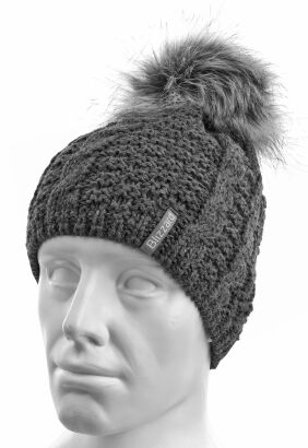 Czapka zimowa z pomponem BLIZZARD TROLL - grey - UNI