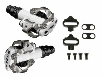 PEDAŁY ROWEROWE SHIMANO SPD PD-M520 BIAŁE+ BLOKI