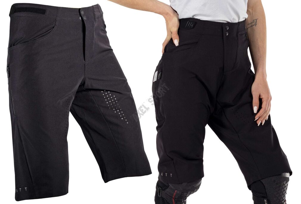 Spodenki rowerowe damskie LEATT Trail 2.0 Black