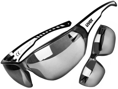Okulary rowerowe UVEX Sportstyle 204 white-black S3