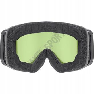 Gogle narciarskie dziecięce UVEX Pwdr FM black matt / mirror pink (S2) - 3