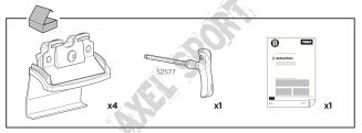 Zestaw dopasowujący (Kit) THULE Flush Railing 4046 / DACIA / RENAULT - 2