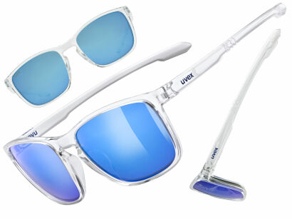 Okulary rowerowe UVEX LGL 52 clear (mirror blue) S3