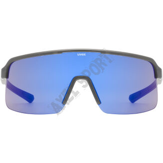 Okulary rowerowe przeciwsłoneczne UVEX Dyrt smoke matt/mirror blue (S3) - 3