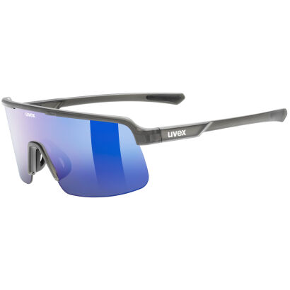 Okulary rowerowe przeciwsłoneczne UVEX Dyrt smoke matt/mirror blue (S3)