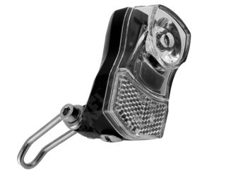 Lampa rowerowa diodowa na widelec XC-210 czarna + baterie - 2