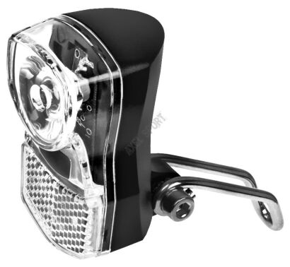 Lampa rowerowa diodowa na widelec XC-210 czarna + baterie