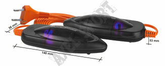 Suszarka do butów ElektroWarm SB-3UVA 8W - CZARNA - 6