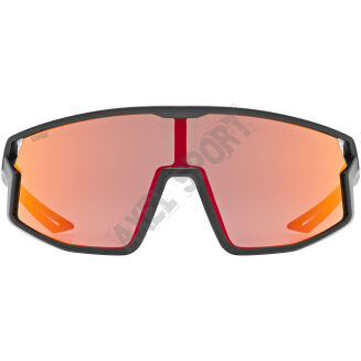 Okulary rowerowe UVEX Skyryse Jr. black matt (mirror red) S3 - 3