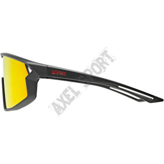 Okulary rowerowe UVEX Skyryse Jr. black matt (mirror red) S3 - 6