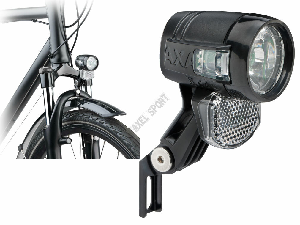 Lampka przednia na dynamo prądnice AXA BLUELINE 30-T 30lux