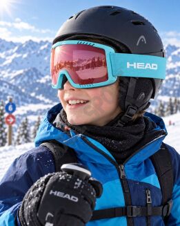 Gogle narciarskie juniorskie HEAD CONTEX Yuki red blue (S1) - 2