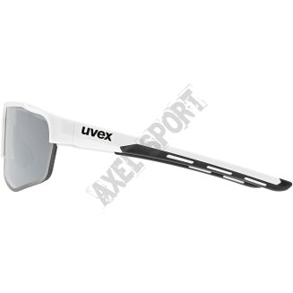 Okulary rowerowe UVEX Axos set white matt (mirror silver) S3/S0 - 7