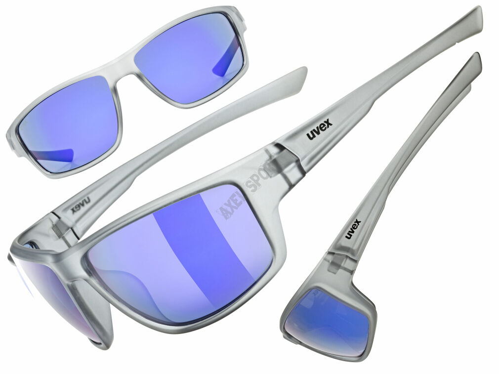 Okulary rowerowe UVEX Sportstyle 230 smoke trans. blue S3