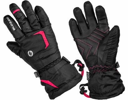Rękawice narciarskie junior Blizzard Reflex black/pink