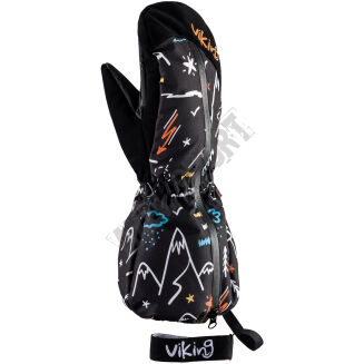 Rękawice jednopalczaste zimowe dziecięce VIKING Snoppy Kids black - 2