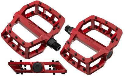 Pedały rowerowe platformowe Kellys FLAT 50 BB red