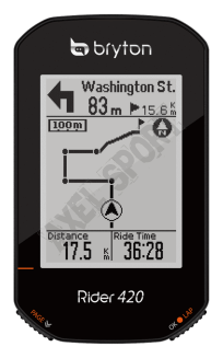 Komputer rowerowy GPS BRYTON Rider 420T CAD+HRM - 2