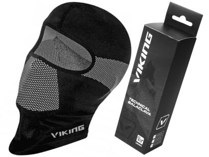 Kominiarka Maska BEZSZWOWA VIKING - czarna