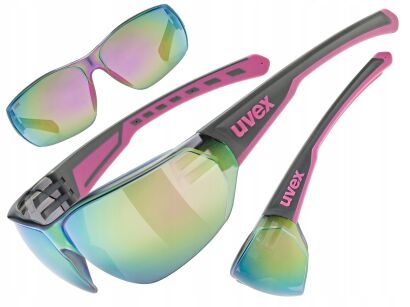 Okulary rowerowe UVEX Equate grey-pink matt (Pink) S3