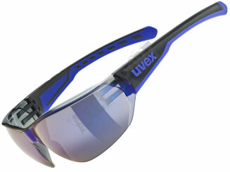 Okulary rowerowe UVEX Equate black blue matt S3 - 2