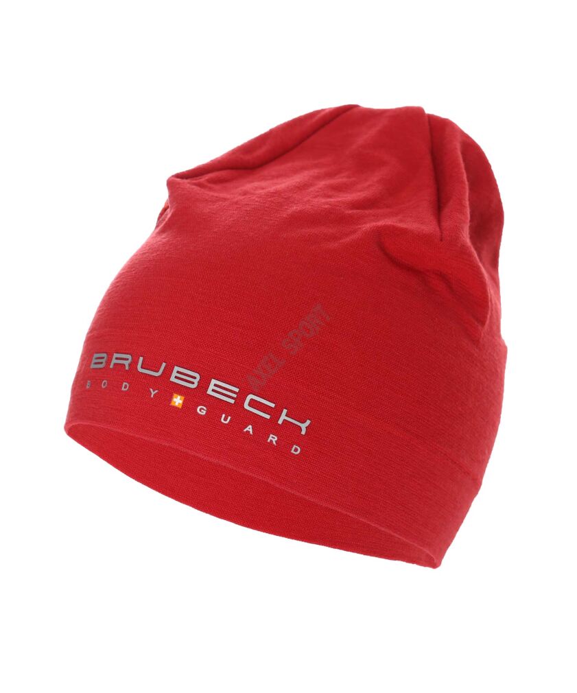 Czapka wełniana dwuwarstwowa BRUBECK Extreme Wool HM1018 burgund L/XL