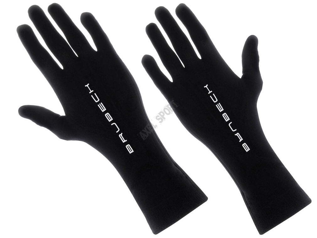 Rękawiczki termoaktywne Merino Brubeck czarne L/XL